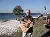 Old Folkie at the beach